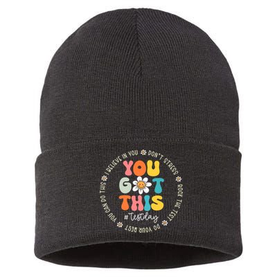 Test Day You Got This Rock The Test Teacher Testing Day Sustainable Knit Beanie