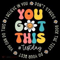 Test Day You Got This Rock The Test Teacher Testing Day Sustainable Knit Beanie