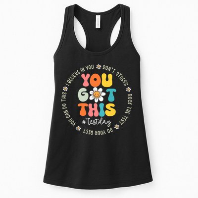 Test Day You Got This Rock The Test Teacher Testing Day Womens Tank Top