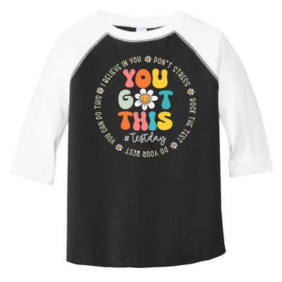 Test Day You Got This Rock The Test Teacher Testing Day Toddler Fine Jersey T-Shirt