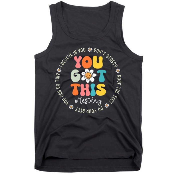 Test Day You Got This Rock The Test Teacher Testing Day Tank Top