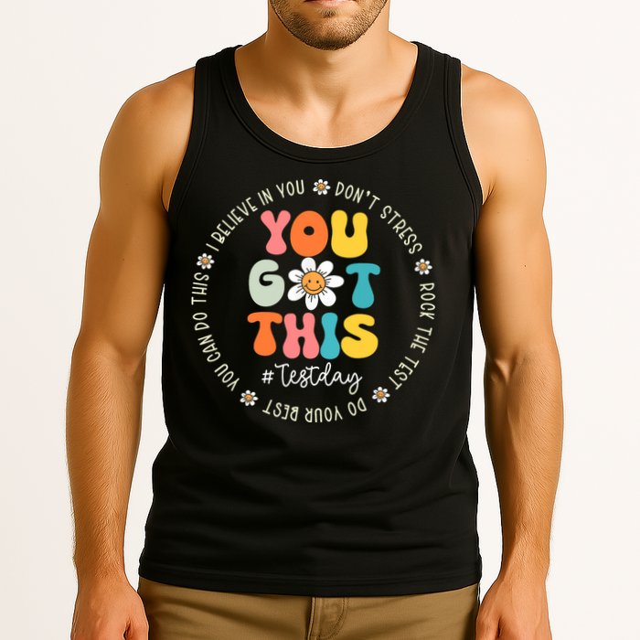 Test Day You Got This Rock The Test Teacher Testing Day Tank Top
