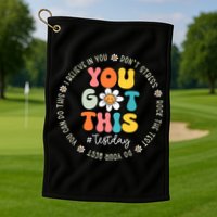 Test Day You Got This Rock The Test Teacher Testing Day Golf Towel