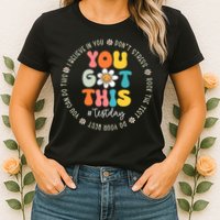 Test Day You Got This Rock The Test Teacher Testing Day Womens T-Shirt