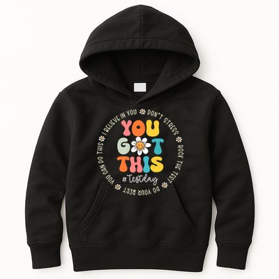 Test Day You Got This Rock The Test Teacher Testing Day Kids Hoodie