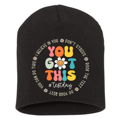 Test Day You Got This Rock The Test Teacher Testing Day Short Acrylic Beanie