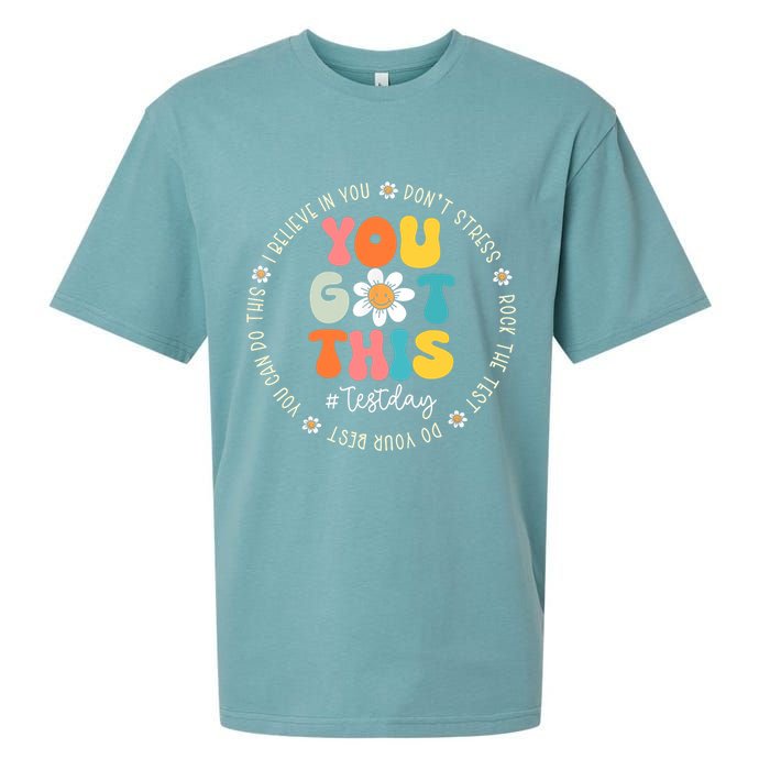 Test Day You Got This Rock The Test Teacher Testing Day Sueded Cloud Jersey T-Shirt