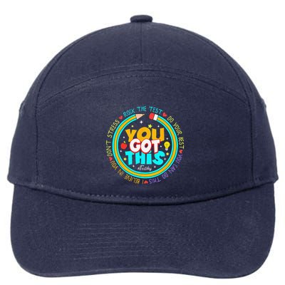 Testing Day You Got This Test Day Rock The Test Teacher 7-Panel Snapback Hat