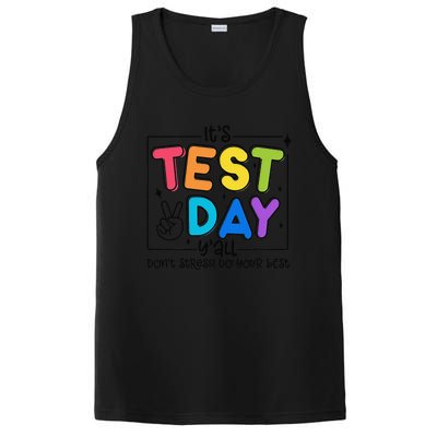 Testing Day YAll Rock The Test 1 2 3 Motivational PosiCharge Competitor Tank