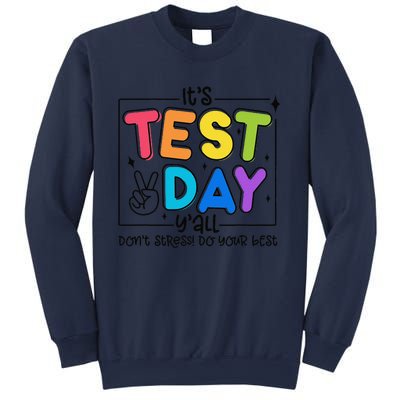 Testing Day YAll Rock The Test 1 2 3 Motivational Sweatshirt