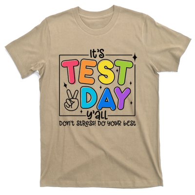 Testing Day YAll Rock The Test 1 2 3 Motivational T-Shirt