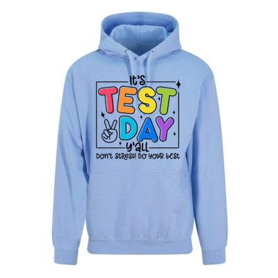 Testing Day YAll Rock The Test 1 2 3 Motivational Unisex Surf Hoodie