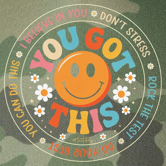 Test Day You Got This Rock The Test Teacher Testing Day Legacy Tie Dye Trucker Hat