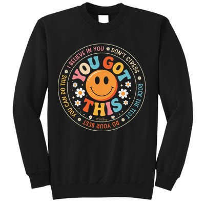 Test Day You Got This Rock The Test Teacher Testing Day Sweatshirt