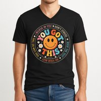 Test Day You Got This Rock The Test Teacher Testing Day V-Neck T-Shirt