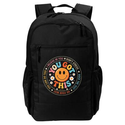Test Day You Got This Rock The Test Teacher Testing Day Daily Commute Backpack