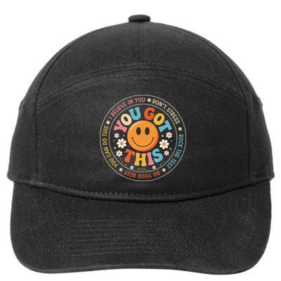 Test Day You Got This Rock The Test Teacher Testing Day 7-Panel Snapback Hat