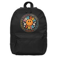 Test Day You Got This Rock The Test Teacher Testing Day 16 in Basic Backpack