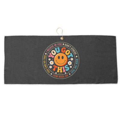 Test Day You Got This Rock The Test Teacher Testing Day Large Microfiber Waffle Golf Towel