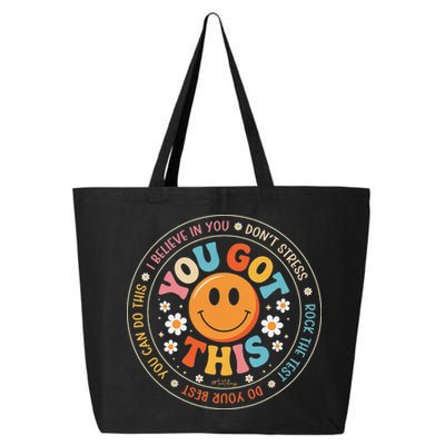 Test Day You Got This Rock The Test Teacher Testing Day 25L Jumbo Tote