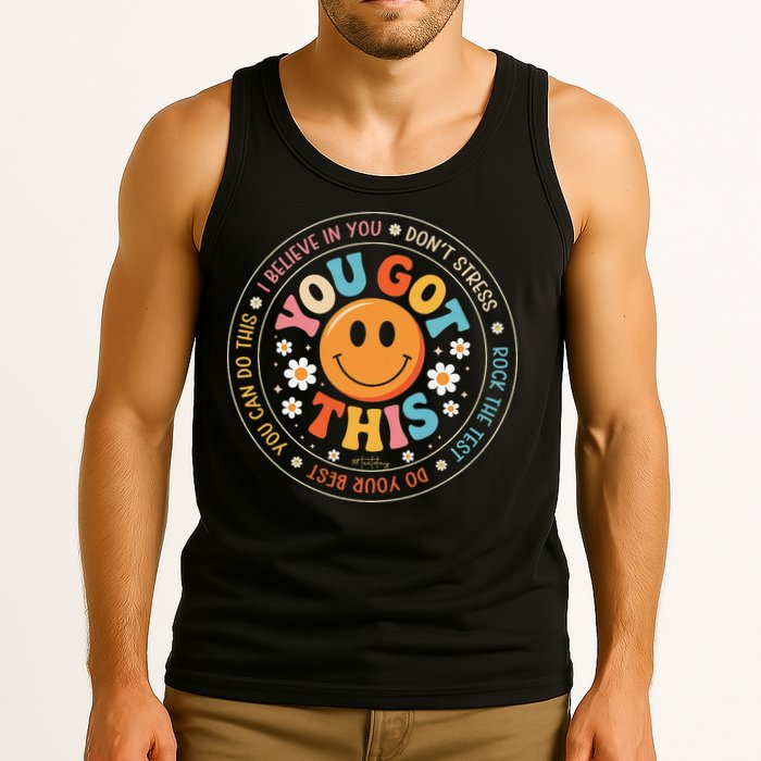 Test Day You Got This Rock The Test Teacher Testing Day Tank Top