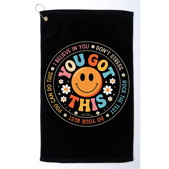 Test Day You Got This Rock The Test Teacher Testing Day Golf Towel