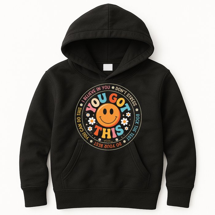 Test Day You Got This Rock The Test Teacher Testing Day Kids Hoodie