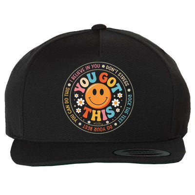 Test Day You Got This Rock The Test Teacher Testing Day Wool Snapback Cap