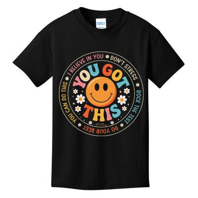 Test Day You Got This Rock The Test Teacher Testing Day Kids T-Shirt
