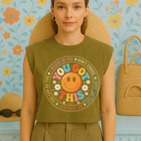 Test Day You Got This Rock The Test Teacher Testing Day Garment-Dyed Women's Muscle Tee