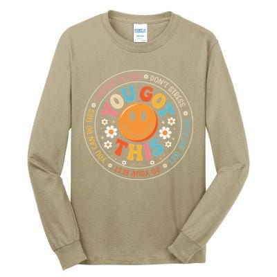 Test Day You Got This Rock The Test Teacher Testing Day Tall Long Sleeve T-Shirt