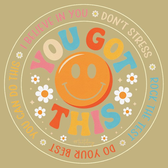 Test Day You Got This Rock The Test Teacher Testing Day Magnet