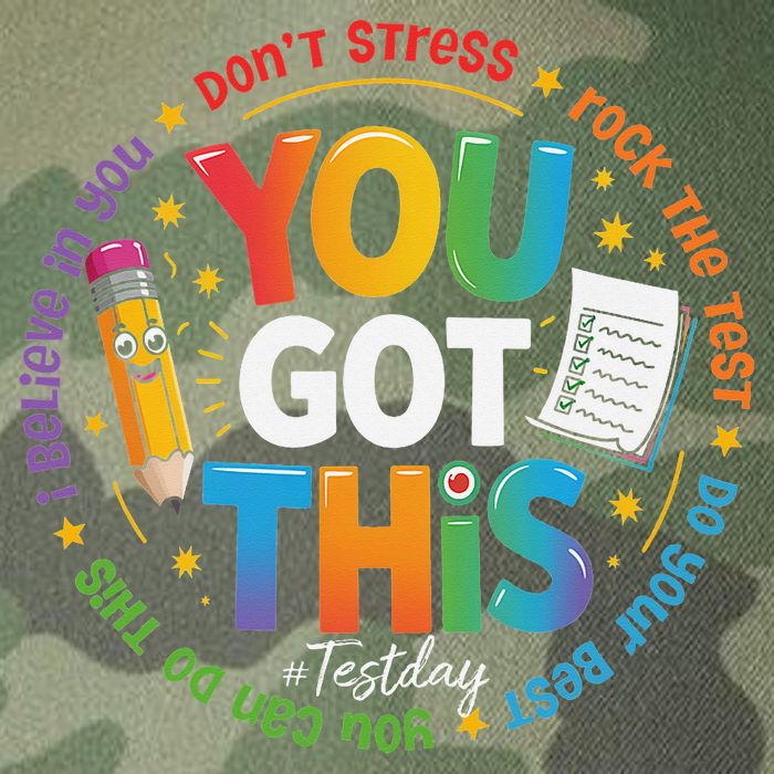 Test Day You Got This Rock The Test Teacher Testing Day Legacy Tie Dye Trucker Hat