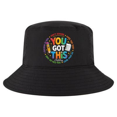 Test Day You Got This Rock The Test Teacher Testing Day Cool Comfort Performance Bucket Hat