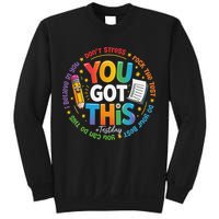 Test Day You Got This Rock The Test Teacher Testing Day Sweatshirt