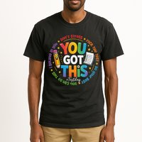 Test Day You Got This Rock The Test Teacher Testing Day Tall T-Shirt