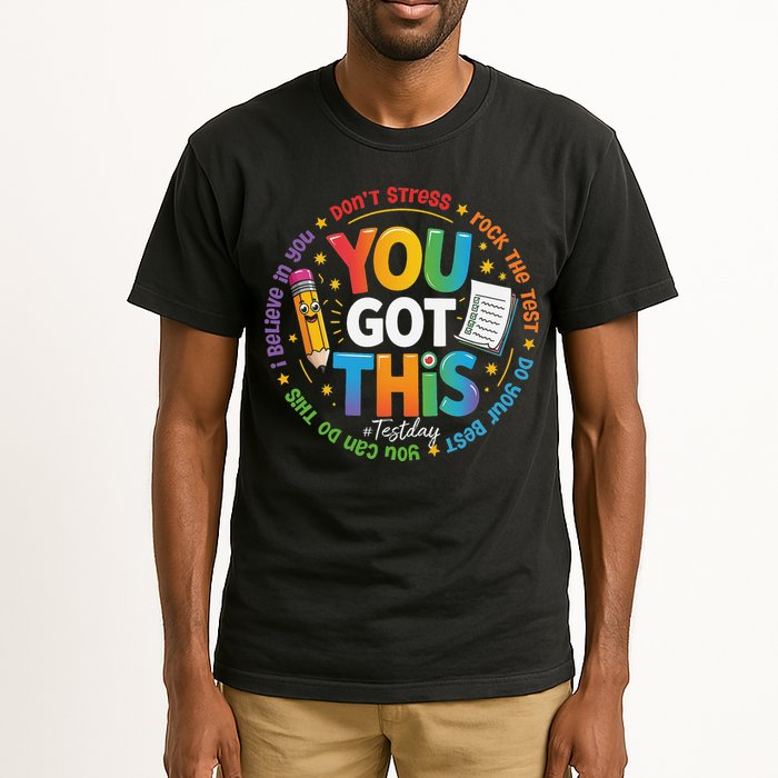 Test Day You Got This Rock The Test Teacher Testing Day Tall T-Shirt