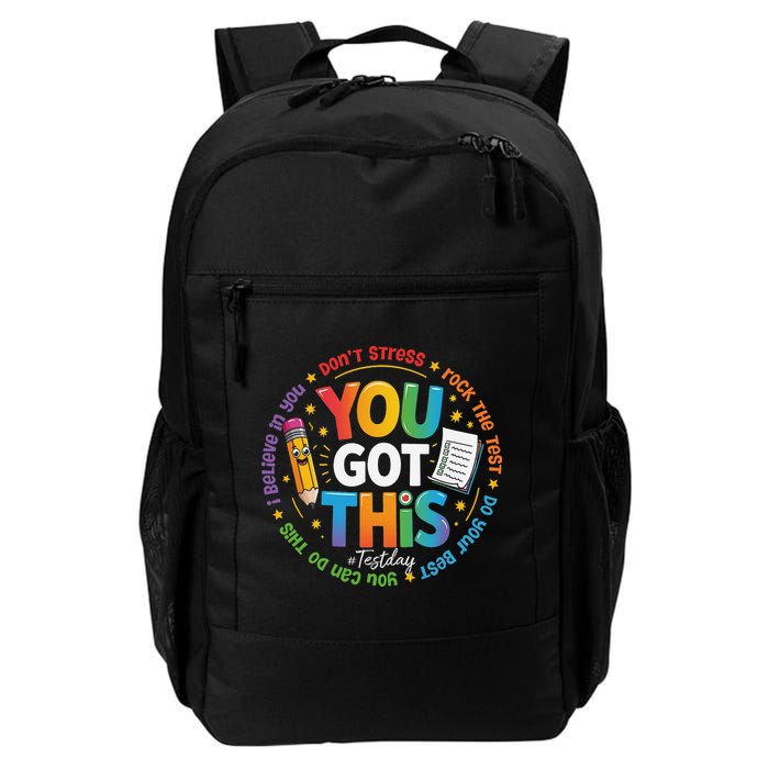 Test Day You Got This Rock The Test Teacher Testing Day Backpack