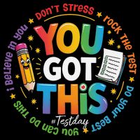 Test Day You Got This Rock The Test Teacher Testing Day Backpack