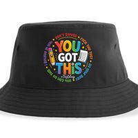 Test Day You Got This Rock The Test Teacher Testing Day Sustainable Bucket Hat