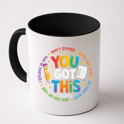 Test Day You Got This Rock The Test Teacher Testing Day Mug