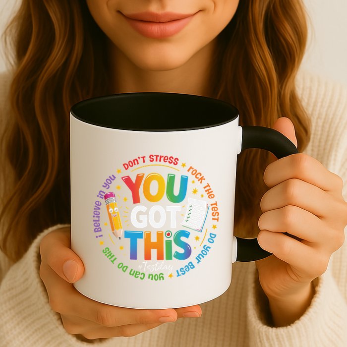 Test Day You Got This Rock The Test Teacher Testing Day Mug