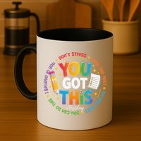 Test Day You Got This Rock The Test Teacher Testing Day Mug