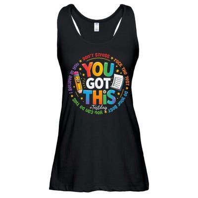Test Day You Got This Rock The Test Teacher Testing Day Ladies Essential Flowy Tank