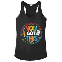 Test Day You Got This Rock The Test Teacher Testing Day Ladies PosiCharge Competitor Racerback Tank