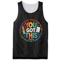 Test Day You Got This Rock The Test Teacher Testing Day Mesh Reversible Basketball Jersey Tank