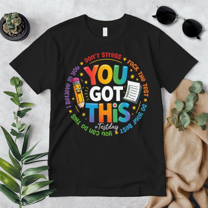 Test Day You Got This Rock The Test Teacher Testing Day Premium T-Shirt
