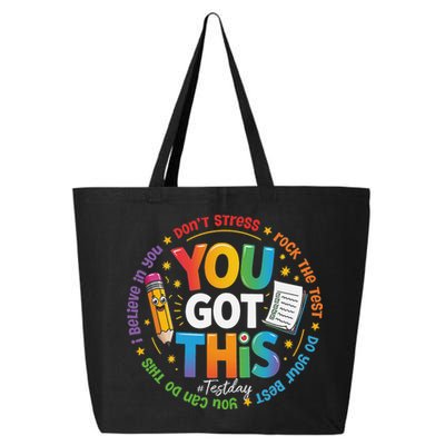 Test Day You Got This Rock The Test Teacher Testing Day 25L Jumbo Tote