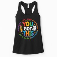 Test Day You Got This Rock The Test Teacher Testing Day Womens Tank Top