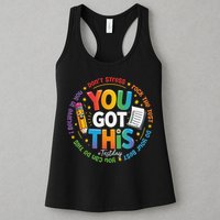 Test Day You Got This Rock The Test Teacher Testing Day Womens Tank Top